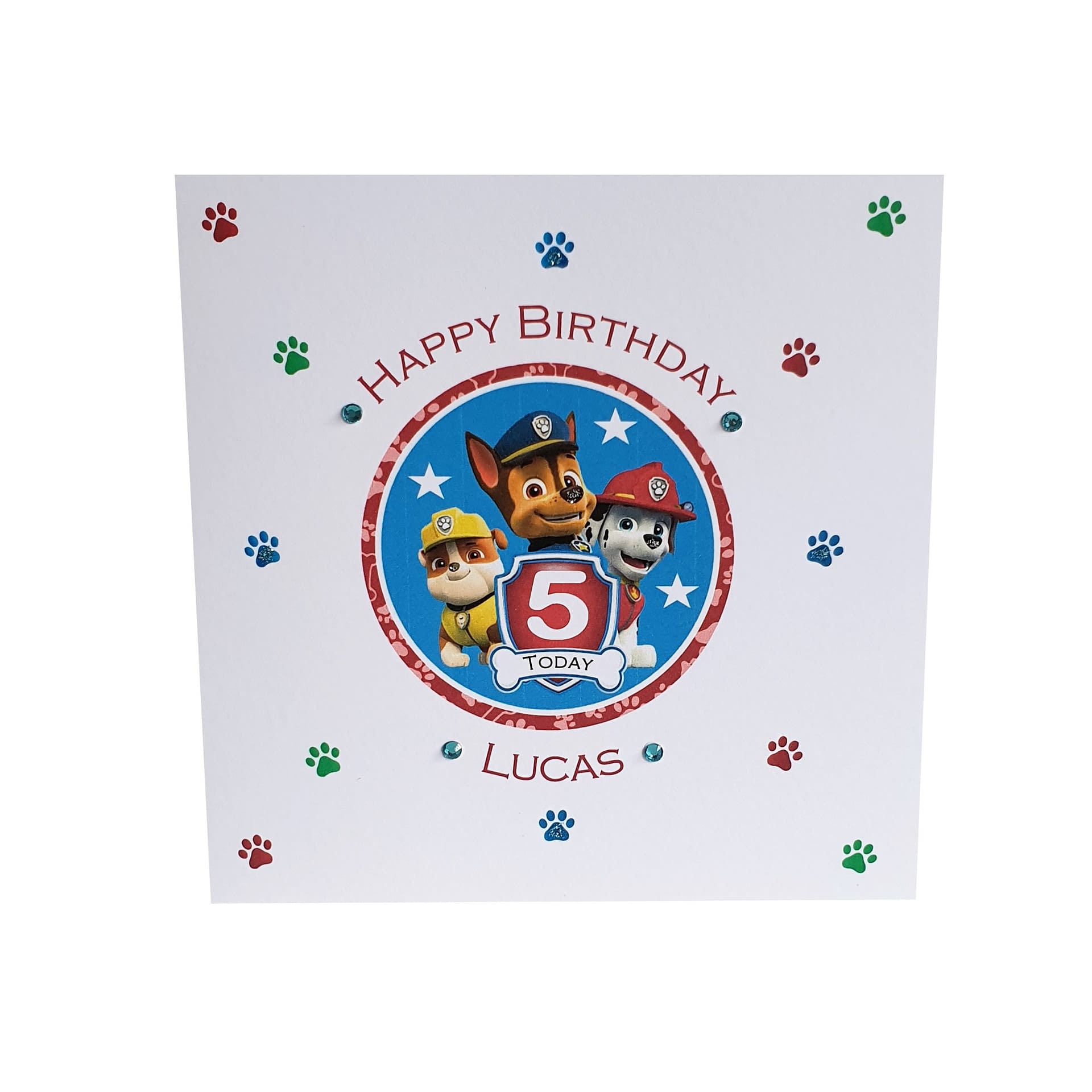 Paw Patrol Birthday Card Handmade Cards by KD
