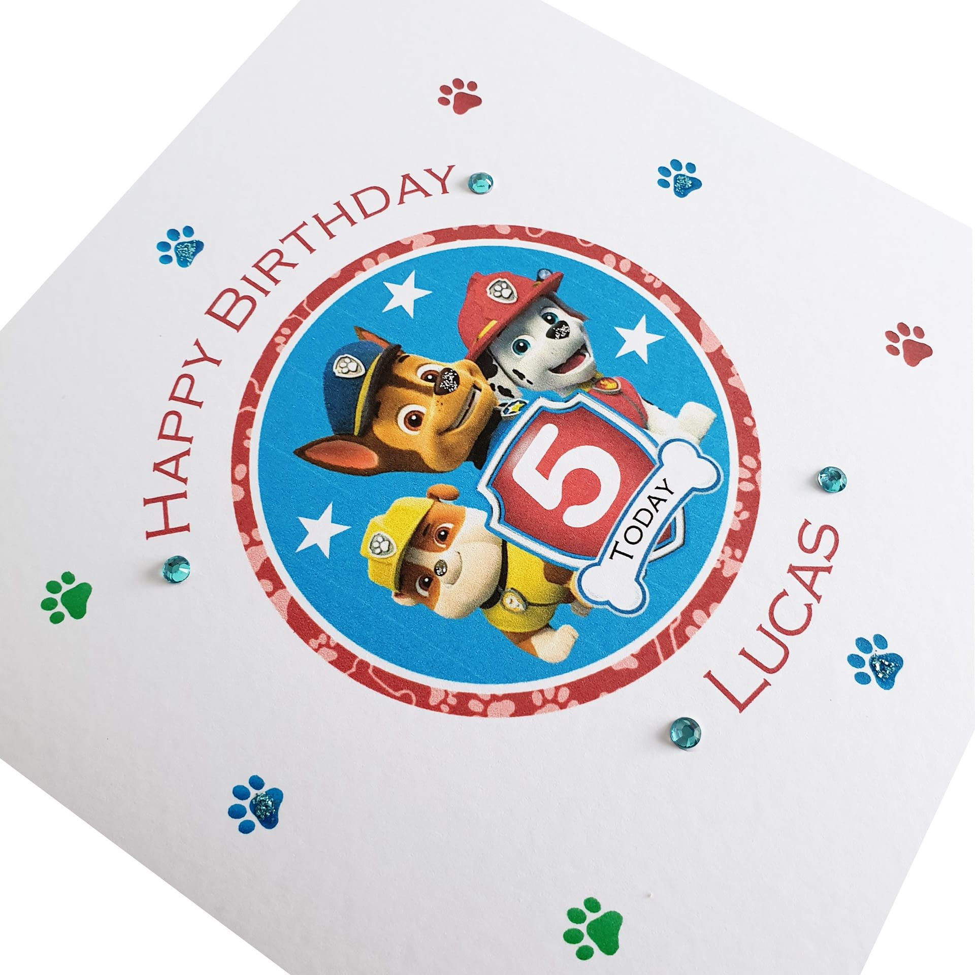 Paw Patrol Birthday Card Handmade Cards by KD