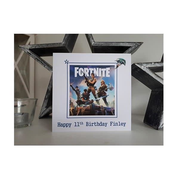 Fortnite Birthday Card Personalised - Handmade Cards by KD